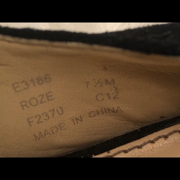 CALVIN KLEIN Roze Black Peep Toe Wedges - Picture 6 of 6